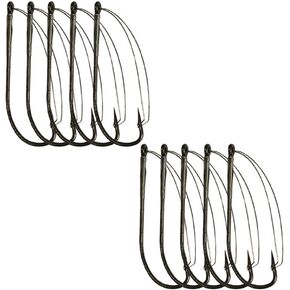 10pcs/Box Weedless Hooks Wacky Worm Fishing Hook The Fishing Wacky Worm Rig Tool Weedless Hooks for Soft Baits