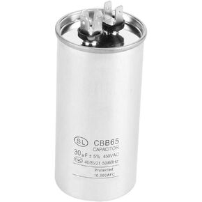 CBB65A-1 AC 450V Capacitor 30uF Cylindrical Motor Run Round Capacitor for Air Conditioner Motors Refrigerator
