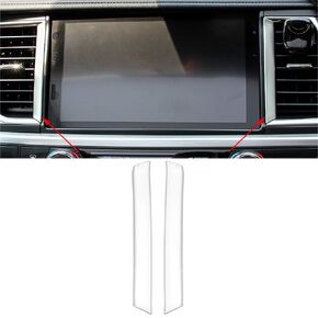 Senzeal 2PCS ABS Air Conditioning Central Control Outlet Vent Cover Trim for Toyota Highlander 2014 2015 2016 2017 2018 2019