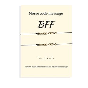 BFF morse code morsecode bracelet set of 2, Birthday gift for best friend, Bff bracelet, Best friend forever, Friendship bracelet, Friendship gift, Best friend bracelet