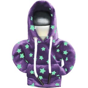Gear Stick Hoodie Mini Sweater Hoodie Gear Shift Hoodie Upgrade Star Glow in the Dark Shift Knob Cover Universal Funny Car Shifter Cover, Black, Type A