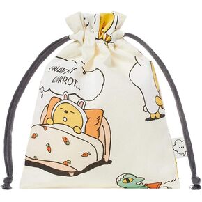 KAKAO FRIENDS Official- Lazy Sunday Drawstring Pouch bag (Ivory)