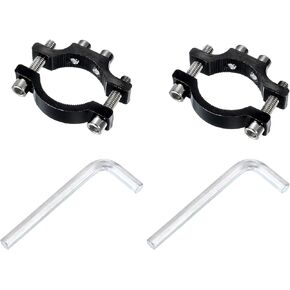 uxcell 2Pcs Motorcycle Tube Clamp, Fit 0.7" to 1.4" OD Motorcycle Bicycle Light Mount Brackets Car Light Bar Holder Clamp, Black (18-35mm)