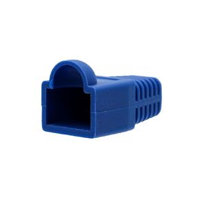 PoE Texas Cat6 Strain Relief Boots - 60 Pack - Ethernet Connector Cable Boot for Cat 5 / Cat 5e / Cat 6 Cable Ends - Cable Strain Relief - Cat 6 Connectors RJ45 Strain Relief Boots - RJ45 Boot (Blue)