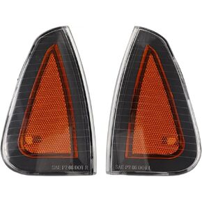 مجموعة ضوء التحديد الجانبي من KIMISS، قطعتان من غطاء ضوء إشارة الانعطاف الأمامي 4806218AD بديل للعلامة الجانبية لسيارة Dodge LX SRT8 2006‑2010 (أصفر) in Kuwait