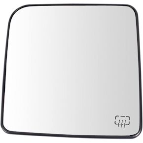 TRQ Heated Mirror Glass w Backing Plate LH Left Driver Side for Jeep Wrangler