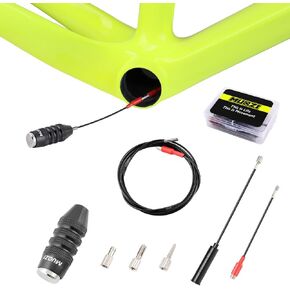 MUQZI Bicycle Internal Cable Routing Tool, Bike Internal Cable Guide Tool for Bicycle Brake Shifter Cable Housing, Hydraulic Hose, Red