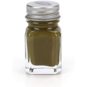 Testors Enamel Paint, Flat Olive, 1/4-Ounce