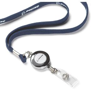 Boeing Printed Badge Lanyard Navy
