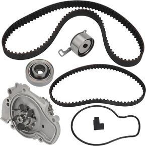 IRONTEK Engine Timing Belt Kit with Water Pump for 1990-1997 for Honda Accord, 1995-1997 for Honda Odyssey, 1992-1996 for Honda Prelude, 1996-1997 for Isuzu Oasis, 2.2L, 95187K1 TBK187