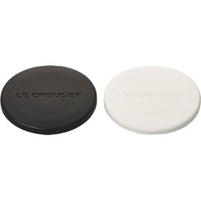 Le Creuset Set of 2 Mill Caps, Black and White, 12"