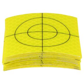 30pcs Survey Reflector Sheets 60x60mm Self-Adhesive Reflective Tape Survey Target Mark for Total Stations, Green