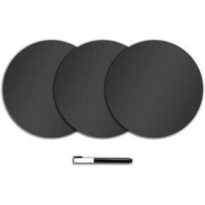 WallPops WPE0974 Charcoal Dry Erase Dot Decals, Grey