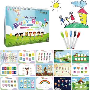 My First Busy Book-Montessori Busy Book For Toddlers Ages 3 and Up - My Preschool Learning Activities Book-Kindergarten Educational Toys For 3 Year Old - My Preschool Busy Book Ages 3-5-busy book