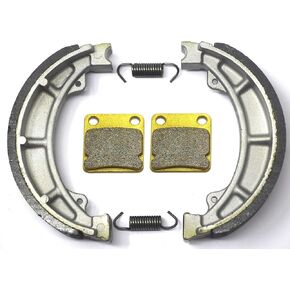 Master Chen Front Brake Pads Rear Shoes for Suzuki DR200 DR200S DR200SE 86 87 88 96 97 98 99 2000 2001 2002 2003 2004 2005 2006 2007 2008 2009 2013 2015 2016 2017 2018 2019 2020 Brakes FA54 602 MC0262