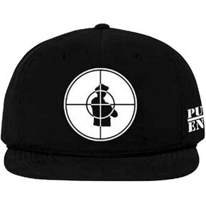 Public Enemy Baseball Cap Solid Target Official Black Unisex Snapback Size One Size