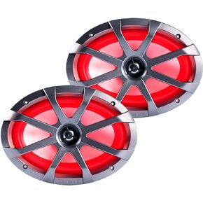 Memphis Audio MXA69L MXA 6x9 Marine Grade Coaxial Speakers w/RGB LED - Pair - Open Box