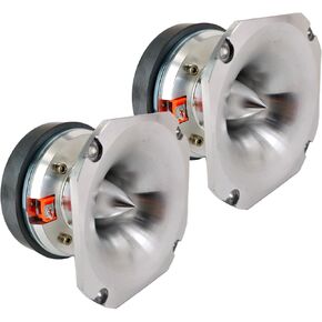 Chrome Super Tweeter 3.6", 8 Ohm 1000 Watts Max High Sensitivity Set Tweeters for Car Sound Systems, Pro Audio Chrome Finish VZ-ST700 (Pair) in Kuwait