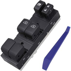 Driver Side Power Master Window Control Switch Button Compatible with 2007-2012 Nissan Altima Replace 25401-ZN50B, 25401-ZN50C