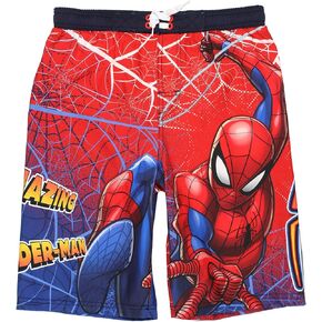 Marvel Spider-Man Boys Swim Trunks, UPF50 Sun Protection, Quick Dry Swimsuit
