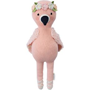 cuddle + kind Penelope The Flamingo Little 13" Hand-Knit Doll – 1 Doll = 10 Meals, Fair Trade, Heirloom Quality, Handcrafted in Peru, 100% Cotton Yarn
