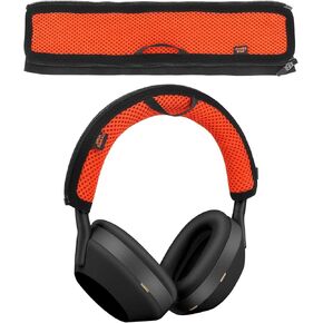 Desing Wish WH-1000XM5 Headband Cover Air Mesh Fabric Replacement Headphone Headband Cushion Pad Cover Compatible with Sony WH-1000XM5 Headphone Headband Protector (Black)