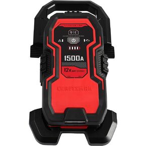 Craftsman CMXCESM264 Lithium-Powered Jump Starter and Portable Power Pack for Car, SUV, Truck, and Boat Batteries, 1500 Peak Amps, 12 Volt, Red, 1 Unit