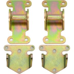 SBC/BBC Solid Steel Motor Mount Engine Bracket Kit for Chevy V8 283 327 350 400 Small & Big Block Chevy Engines Off Road Racing Frame Mount