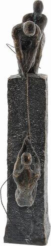 Deco 79 Polystone People Decorative Sculpture Climbing Home Decor Statue, Accent Figurine 7" x 3" x 17", Gray in Saudi Arabia