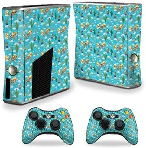 MightySkins Carbon Fiber Skin for Xbox 360 S Console - Magenta Swirls | Protective, Durable Textured Carbon Fiber Finish | Easy to Apply, Remove, and Change Styles | Made in The USA in Saudi Arabia
