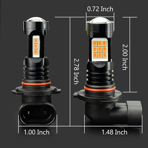 JDM ASTAR Bright Amber PX Chips H10 9145 9140 LED مصابيح الضباب in Kuwait