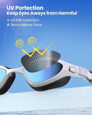 OutdoorMaster Goby Swim Goggles - Anti-fog Swimming Goggles with Lens Interchangeable for Adult Men Women Youth in Saudi Arabia