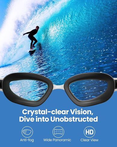OutdoorMaster Goby Swim Goggles - Anti-fog Swimming Goggles with Lens Interchangeable for Adult Men Women Youth in Saudi Arabia