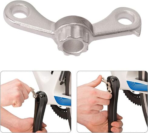 أداة إزالة قبعات ذراع كرنك الدراجة، أداة إزالة غطاء الغبار لذراع كرنك الدراجة مناسبة لشميانو هولوتيك II (فضي) in Kuwait