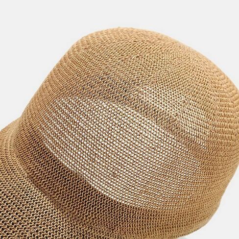 قبعة بيسبول من القش قابلة للتنفس للنساء، لون سادة قابل للتعديل للحماية من الشمس، قبعة بيسبول شبكية للاستخدام الداخلي والخارجي in Kuwait