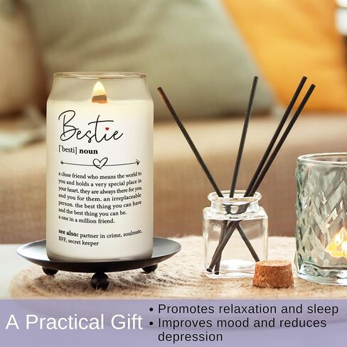 Birthday Gifts for Women Friendship - Best Friend Birthday Gifts for Women - Friendship Gifts for Women Friends, Bestie Gifts for Women, Gifts for Friends Female, BFF Gifts for Women - Scented Candle in Saudi Arabia