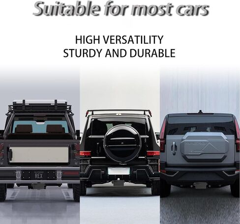 غطاء وصلة مقطورة معدنية باللون الأسود بعلم أمريكي لأجهزة استقبال 2 بوصة، 2 ملحقات شاحنة وصلة مقطورة (مع قفل وصلة مقطورة بقطر 5/8 بوصة in Kuwait