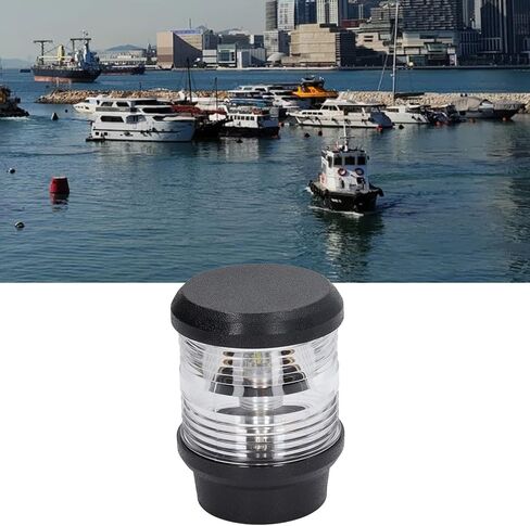 ضوء دائري للقارب، مقاوم للماء 360 درجة LED للملاحة البحرية، ضوء أبيض، رؤية 2 نانومتر، 10‑24 فولت in Kuwait