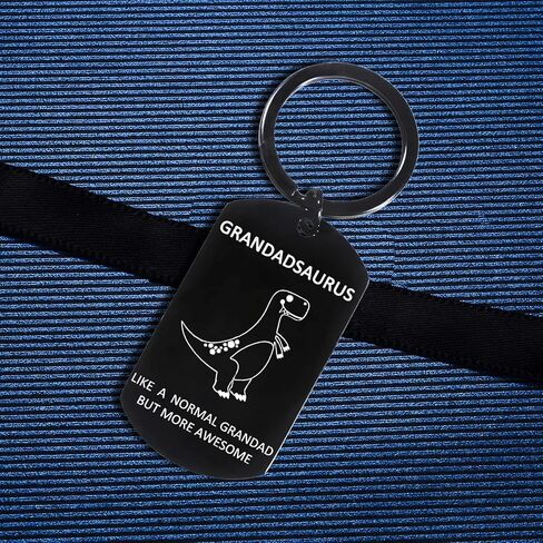 Funny Grandad Gifts From Grandson Granddaughter Grandadsaurus Keychain For Father's Day Birthday Gift For Grandpa in Saudi Arabia