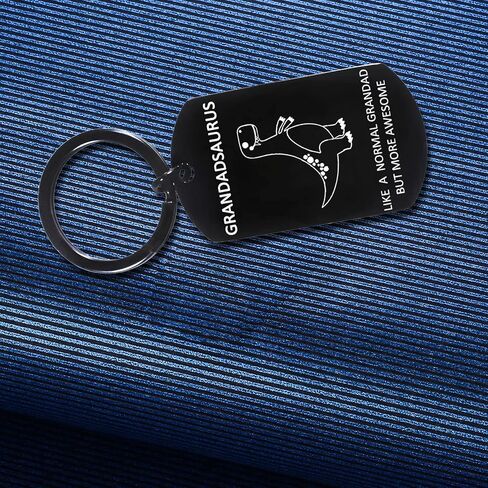 Funny Grandad Gifts From Grandson Granddaughter Grandadsaurus Keychain For Father's Day Birthday Gift For Grandpa in Saudi Arabia