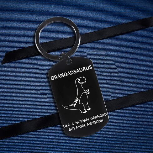 Funny Grandad Gifts From Grandson Granddaughter Grandadsaurus Keychain For Father's Day Birthday Gift For Grandpa in Saudi Arabia