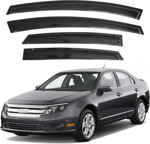واقي نافذة متوافق مع Ford Fusion 2006-2012 وLincoln MKZ 2007-2012 وMercury Milan 2006-2010 وLincoln Zephyr 2006، شريط حماية من المطر على عاكس نافذة جانبي متين للغاية in Kuwait