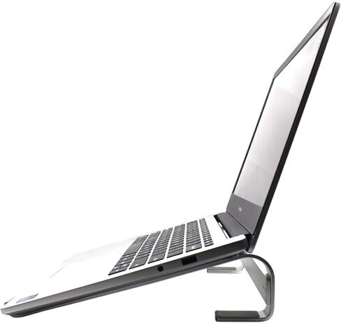 Laptop Stand, Stable Notebook Stand, Ergonomic Anodized Aluminum Computer Stand, Computer Cooling Stand, Silver in Saudi Arabia