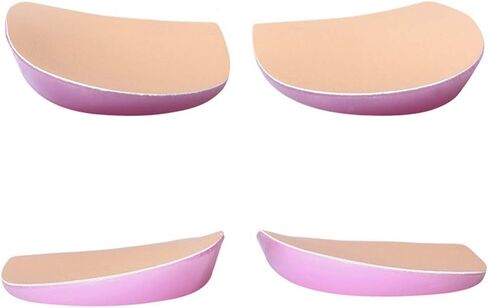 زوج واحد من النعال الداخلية للكعب المتوسط ​​والجانبي من السيليكون، نعال داخلية للكعب التصحيحية للاستلقاء والكب، حشوات أحذية لاصقة من الجل لمحاذاة القدم، آلام الركبة، أرجل القوس، ساق من نوع O/X in Kuwait