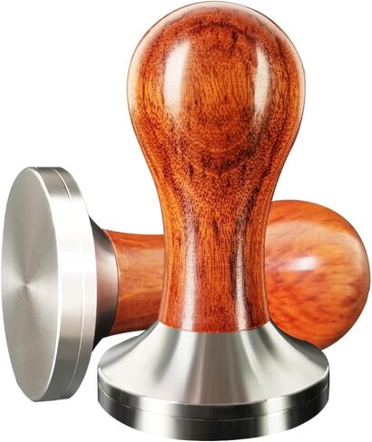 58mm Espresso Tamper, Espresso Coffee Tampers58mm, Coffee Tamper For 58mm 58.5mm Portafilters, Wood Handle, Stainless Steel Base in Saudi Arabia