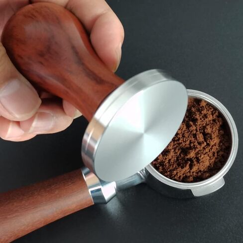 58mm Espresso Tamper, Espresso Coffee Tampers58mm, Coffee Tamper For 58mm 58.5mm Portafilters, Wood Handle, Stainless Steel Base in Saudi Arabia