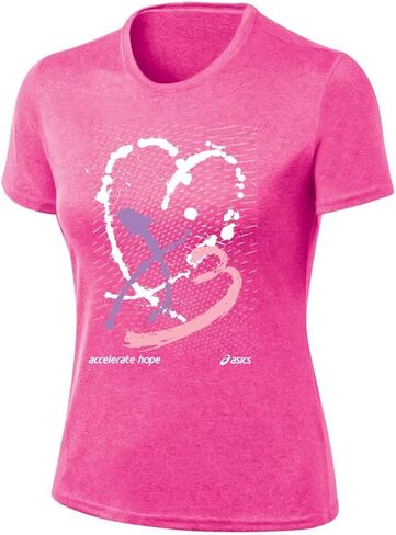 ASICS Women's Accelerate Hope Paint My Heart Tech Tee T-Shirt in Saudi Arabia