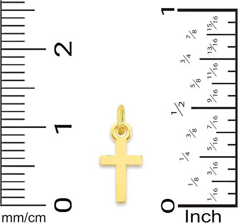 سحر صغير متقاطع من الذهب عيار 10 قيراط، رمز ديني صغير لطيف مع مشبك in Kuwait