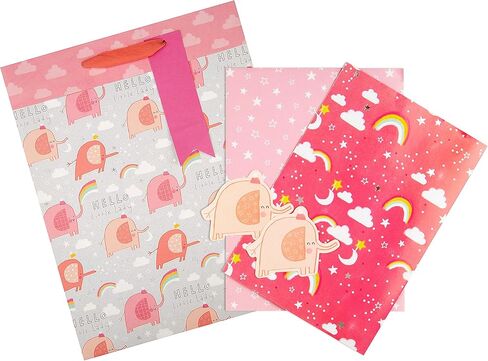 Hallmark New Baby Gift Bag - Hello Baby Safari, Large Landscape in Saudi Arabia