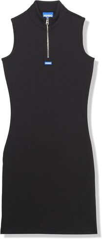 HUGO Women's Half Zip Sleeveless Rib Dress in Saudi Arabia